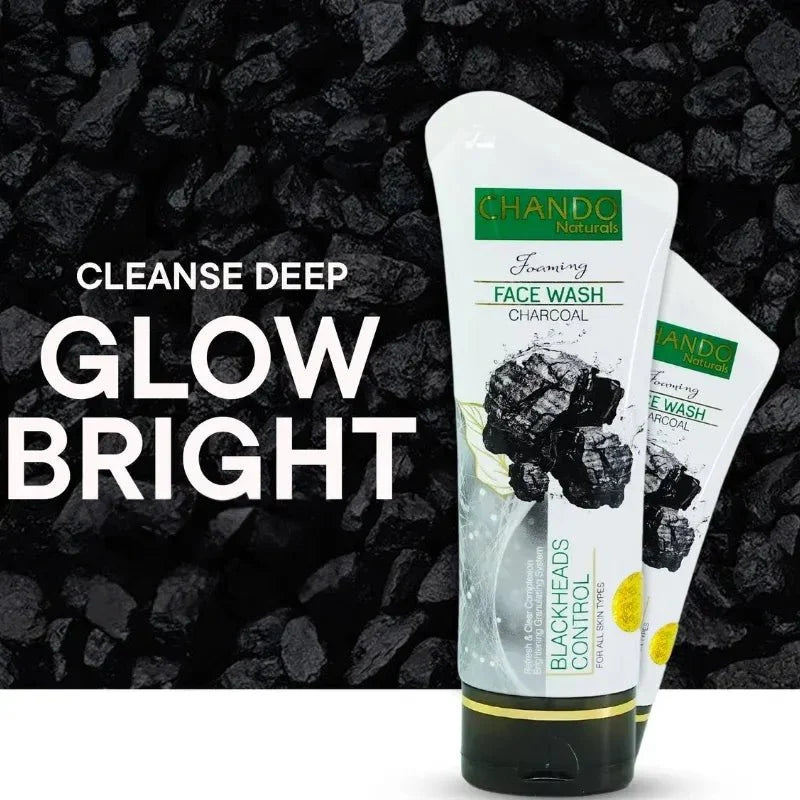 CHANDO Naturals Foaming Face Wash Charcoal – Deep Cleansing & Blackhead Contro