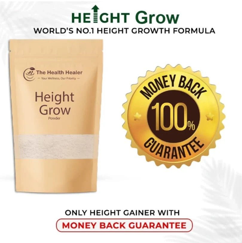 The Health Healer Height Grow Powder – 100% Natural Height Increase Supplement (100 Grams) 💯 چھوٹا قد، بڑی رکاوٹ؟ توڑیں وہ رکاوٹ